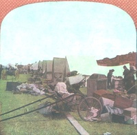 Ft. Mason Refugee Campers and their belongings saved from the Flames of burning San Francisco